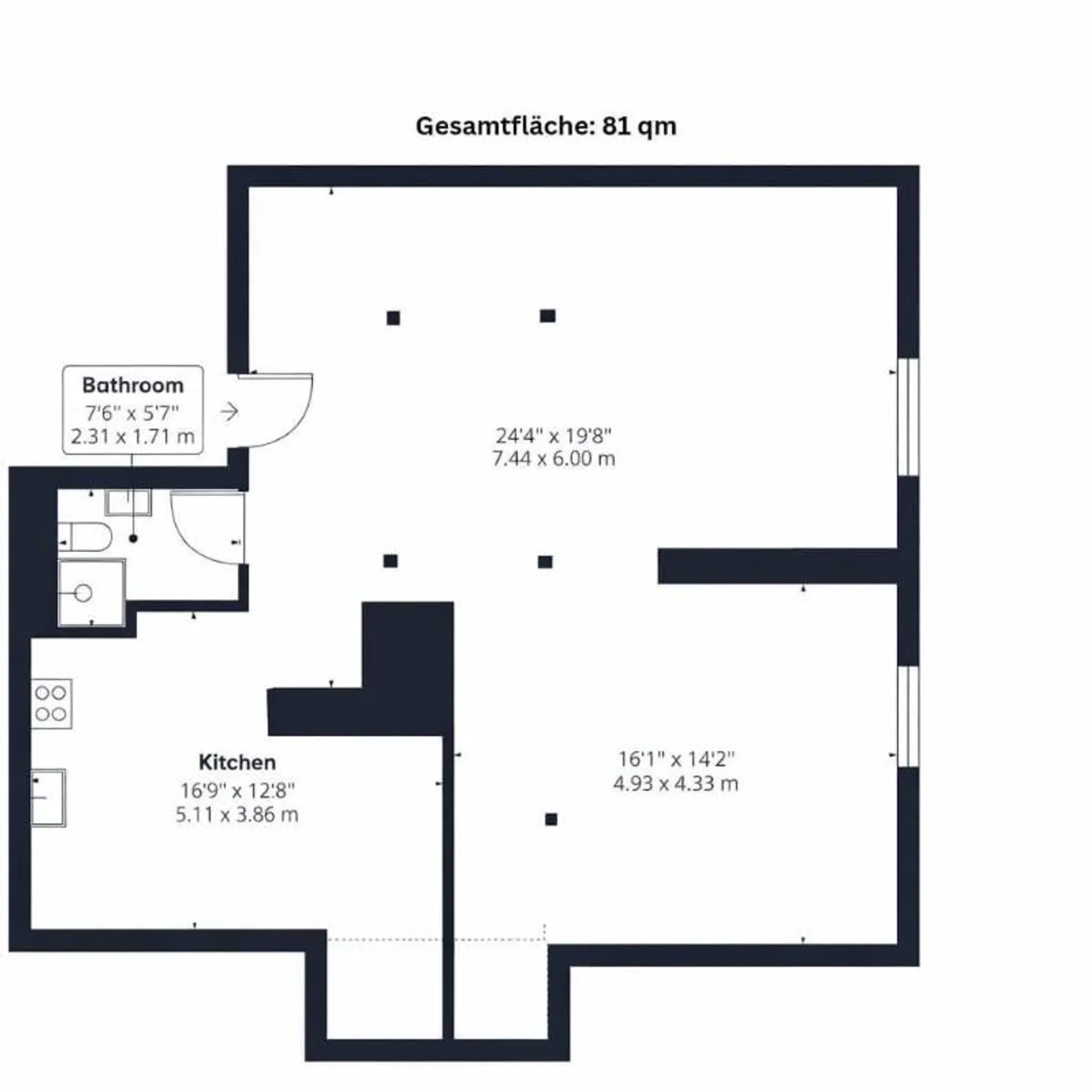 «2 Zimmer Wohnung» - Foto 5 von 5