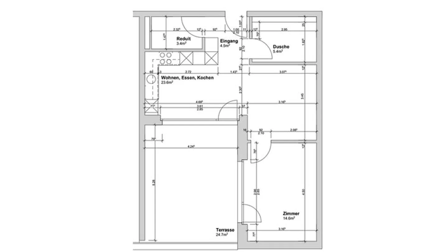 2½ ZI APPARTAMENTO a Muri (AG), ARREDATO, TEMPORANEA - Foto 8 di 9