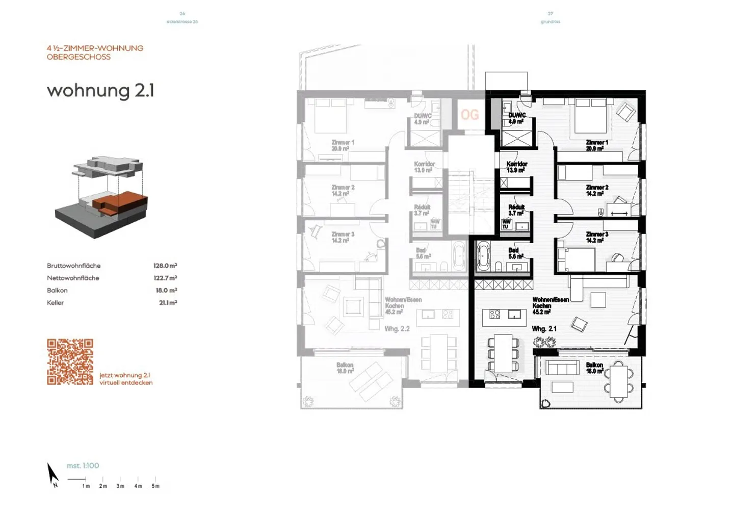 Neubau 4.5-Zimmer Wohnung mit Seesicht - Foto 6 von 10