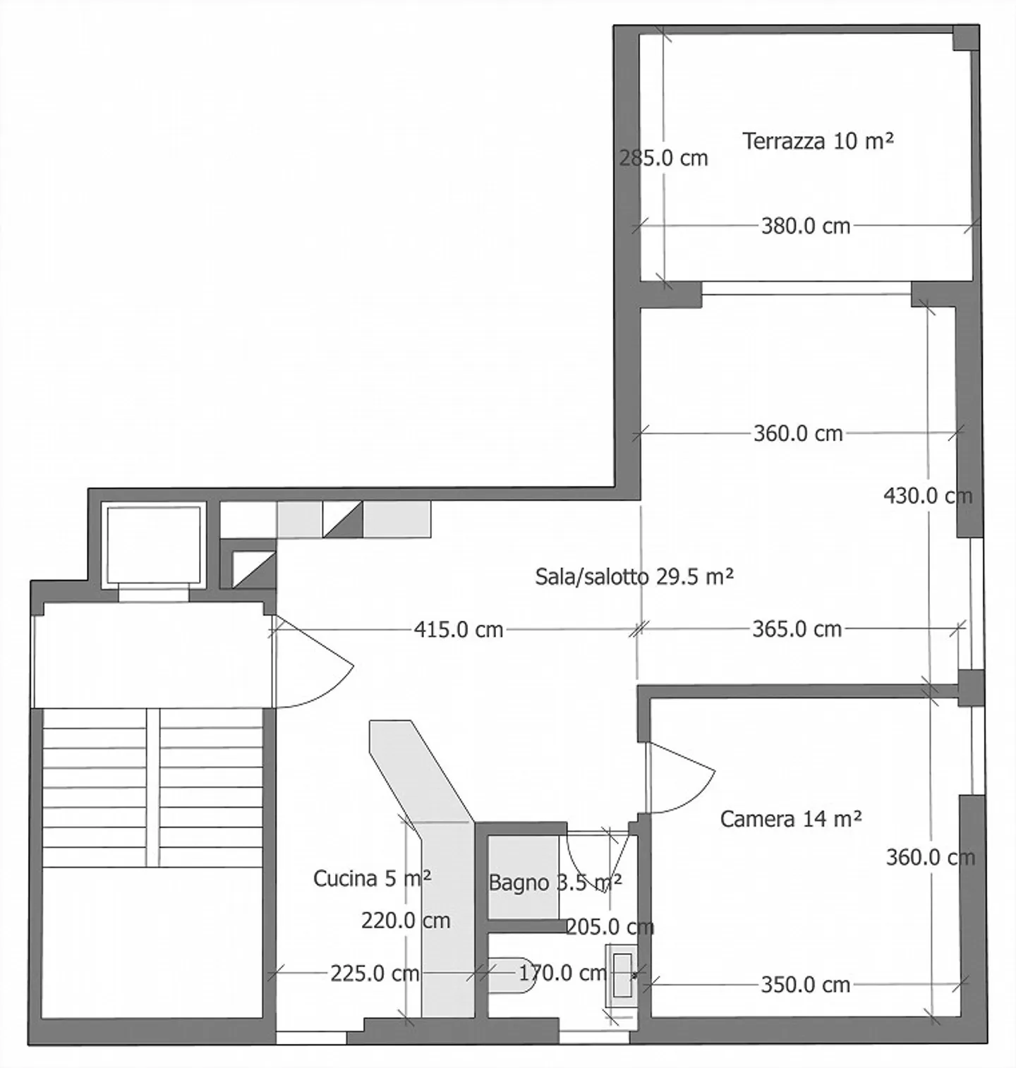 Appartamento attico a Sementina - Foto 12 di 12