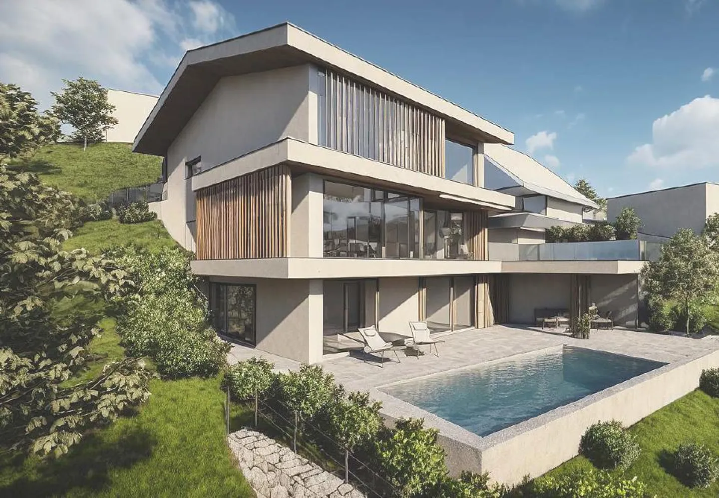 Modernes Einfamilienhaus mit atemberaubendem Blick - Foto 2 von 5