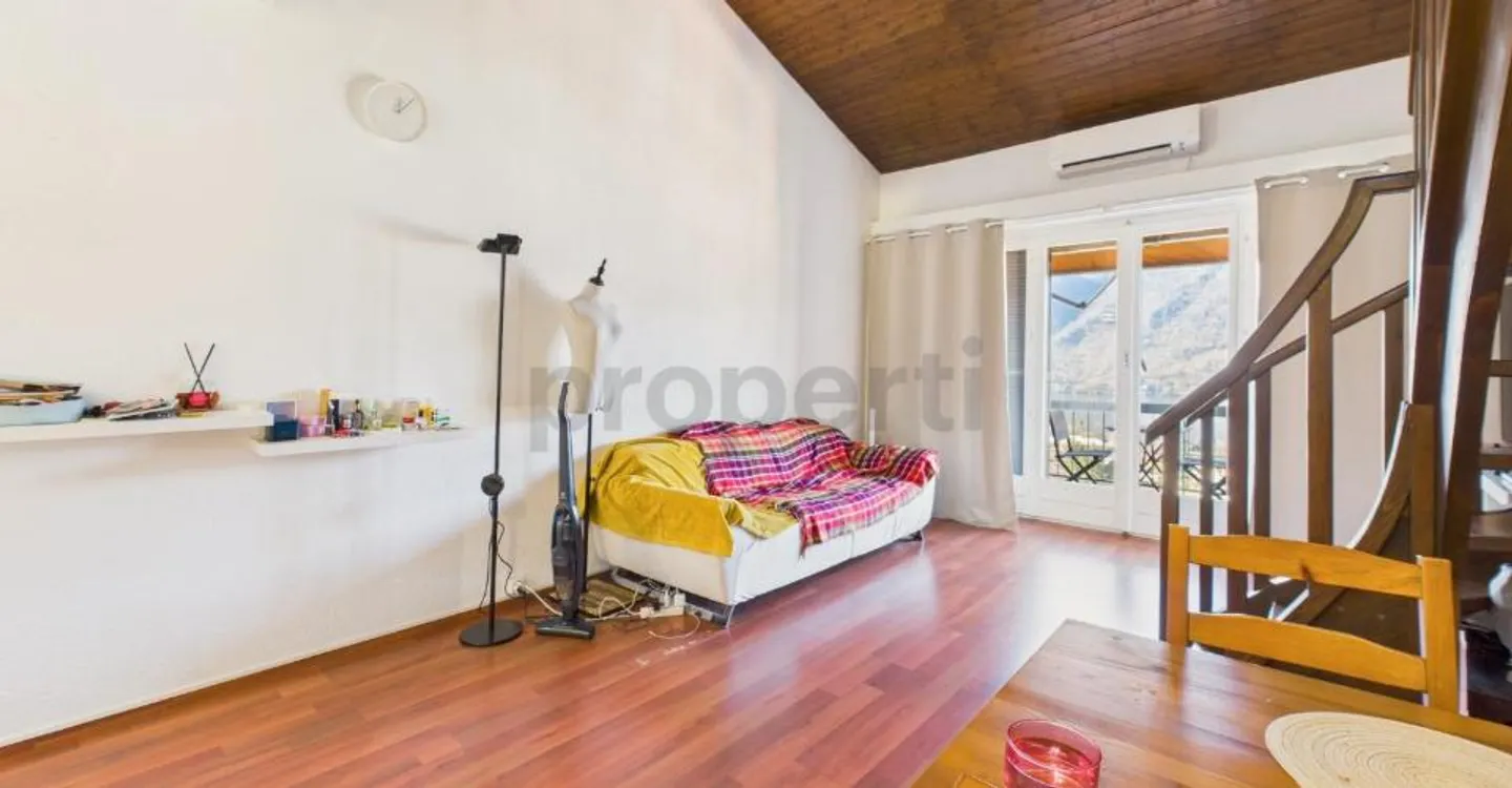 Lumineux appartement de 1.5 pièces avec balcon à Melano - Foto 3 von 8