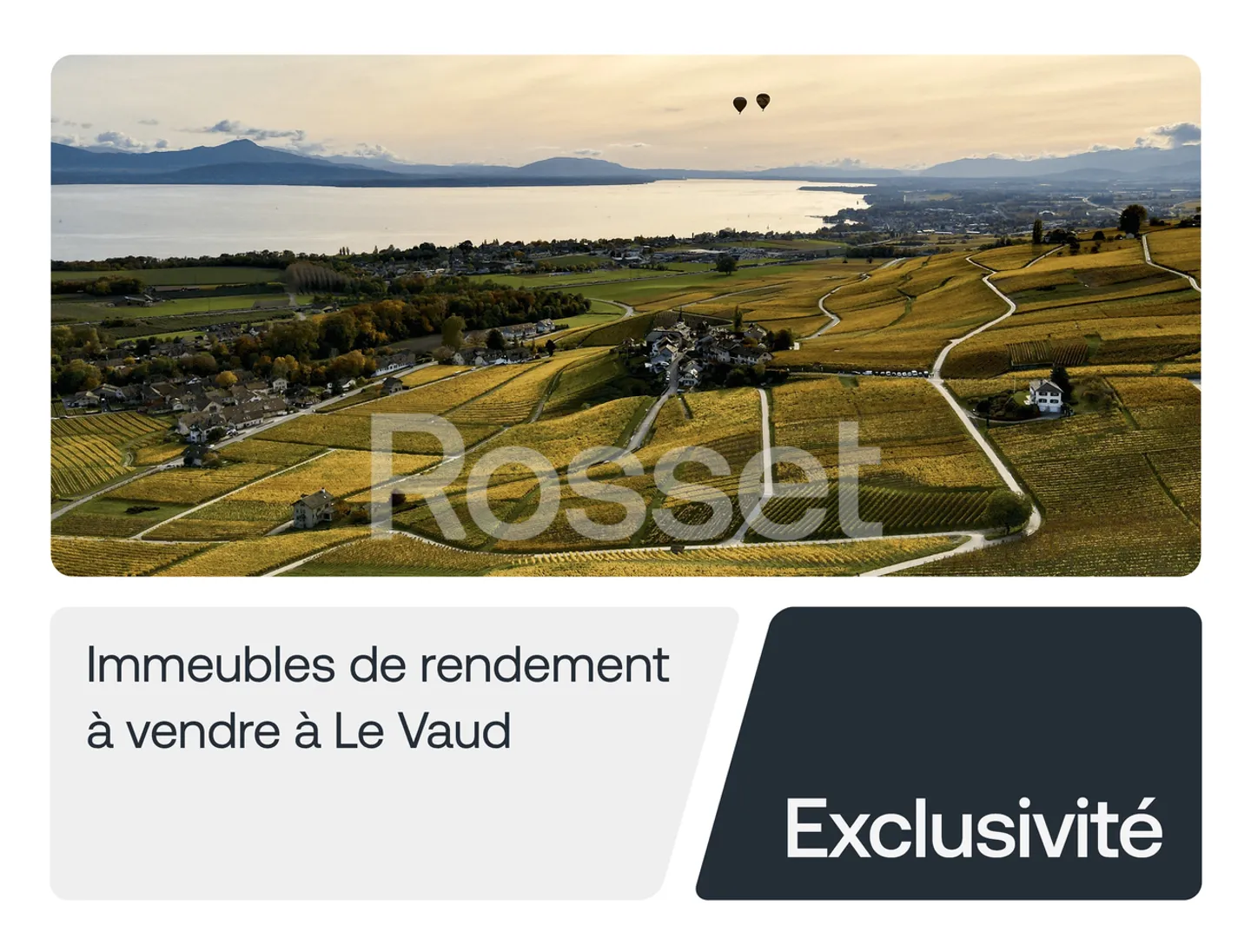 Esclusività - 4 edifici residenziali - rendimento del 5% - Le Vaud - Foto 1 di 1