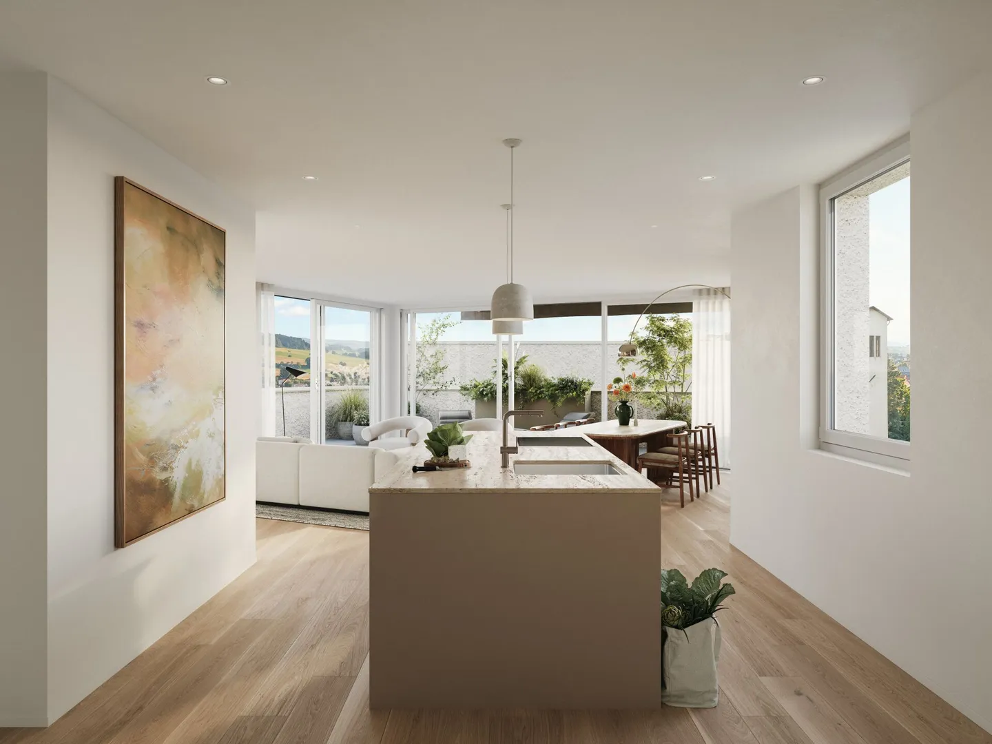 BIRKE - Ampio appartamento giardino duplex di 4 1/2 locali - Foto 3 di 4