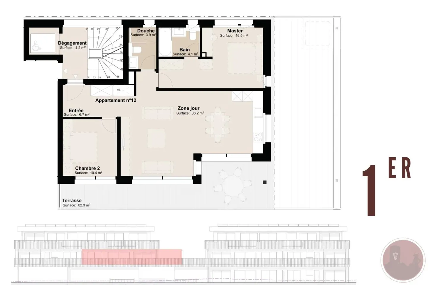 3.5 Room Apartment - Photo 4 of 4