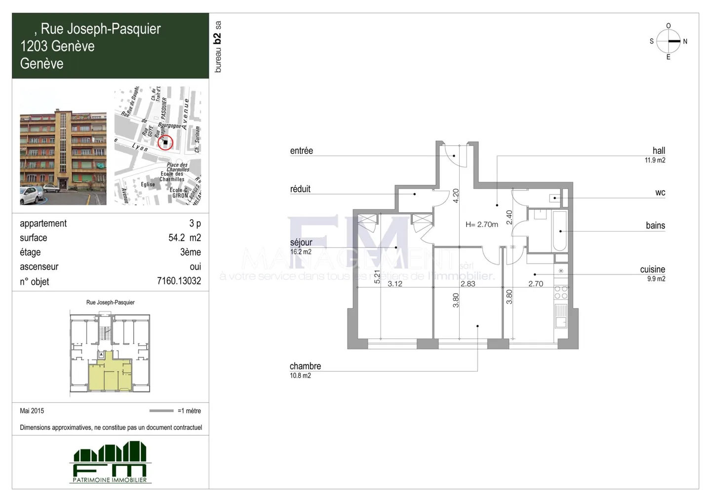 Bel Appartement 3 Pièces à Genève - Photo 13 sur 13