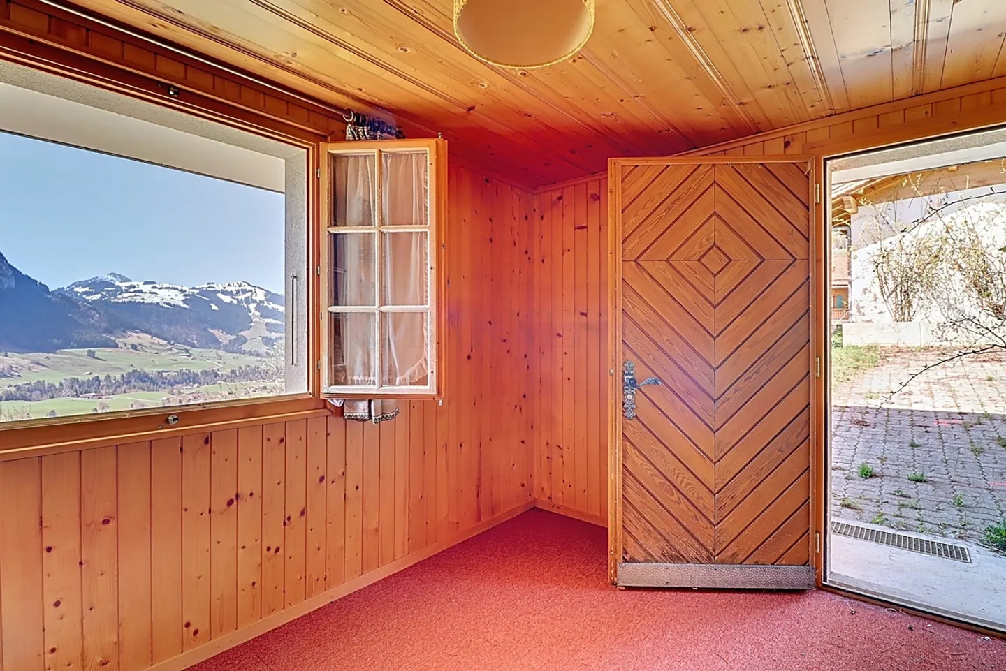 Château-d'OEx - Chalet zur Renovierung mit Baugenehmigung - Foto 7 von 12