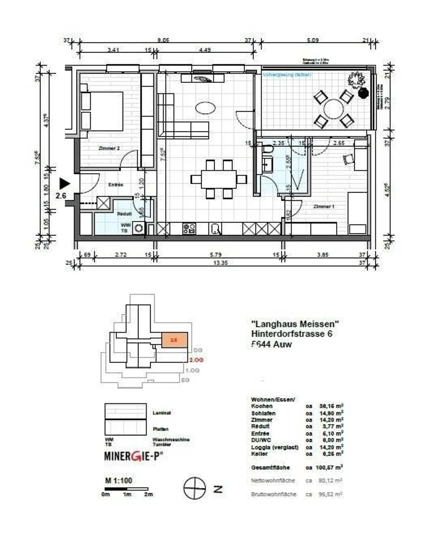 Geräumige 3.5 Zimmerwohnung - Foto 8 von 8