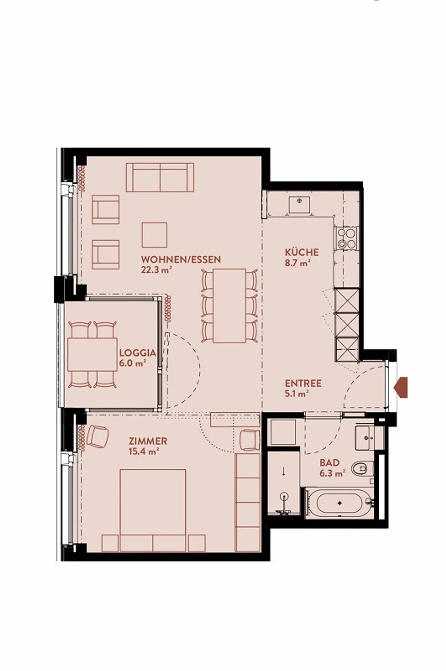 2.5 Room Apartment in High-Rise - Photo 15 of 15