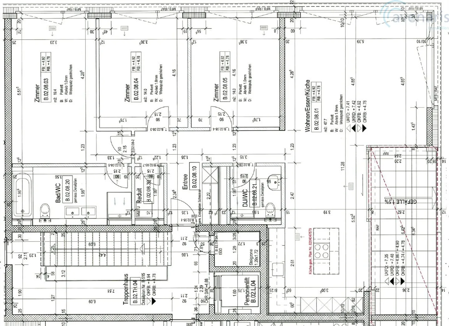 Exclusive 4.5-room apartment with high-quality furnishings - Photo 8 of 9