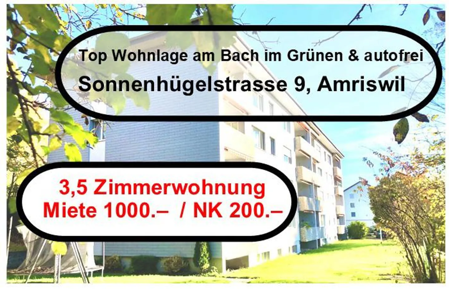 Sonnige 3,5 Zimmer Wohnung - Foto 1 von 10
