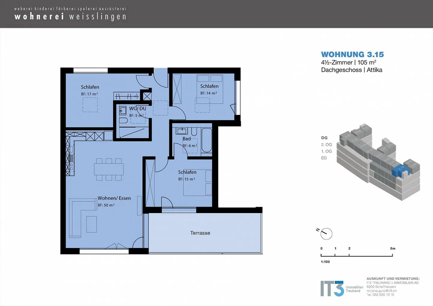 Traumhafte 4.5 Zimmerwohnung Attikawohnung - Foto 8 von 8
