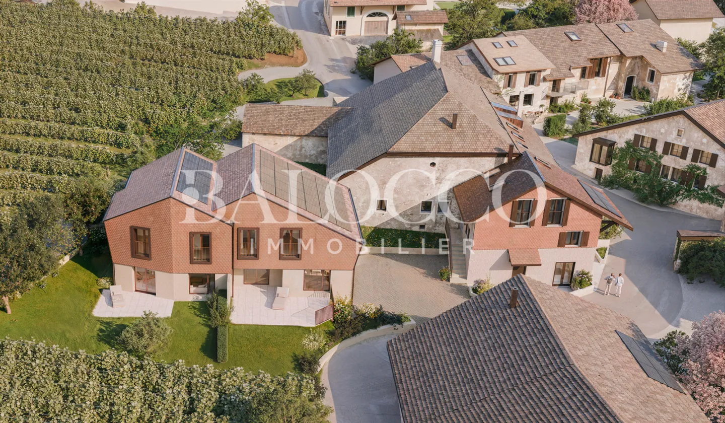 Permesso in vigore - Lotto 2 - Villa bifamiliare nel cuore del vigneto vodese! - Foto 2 di 4