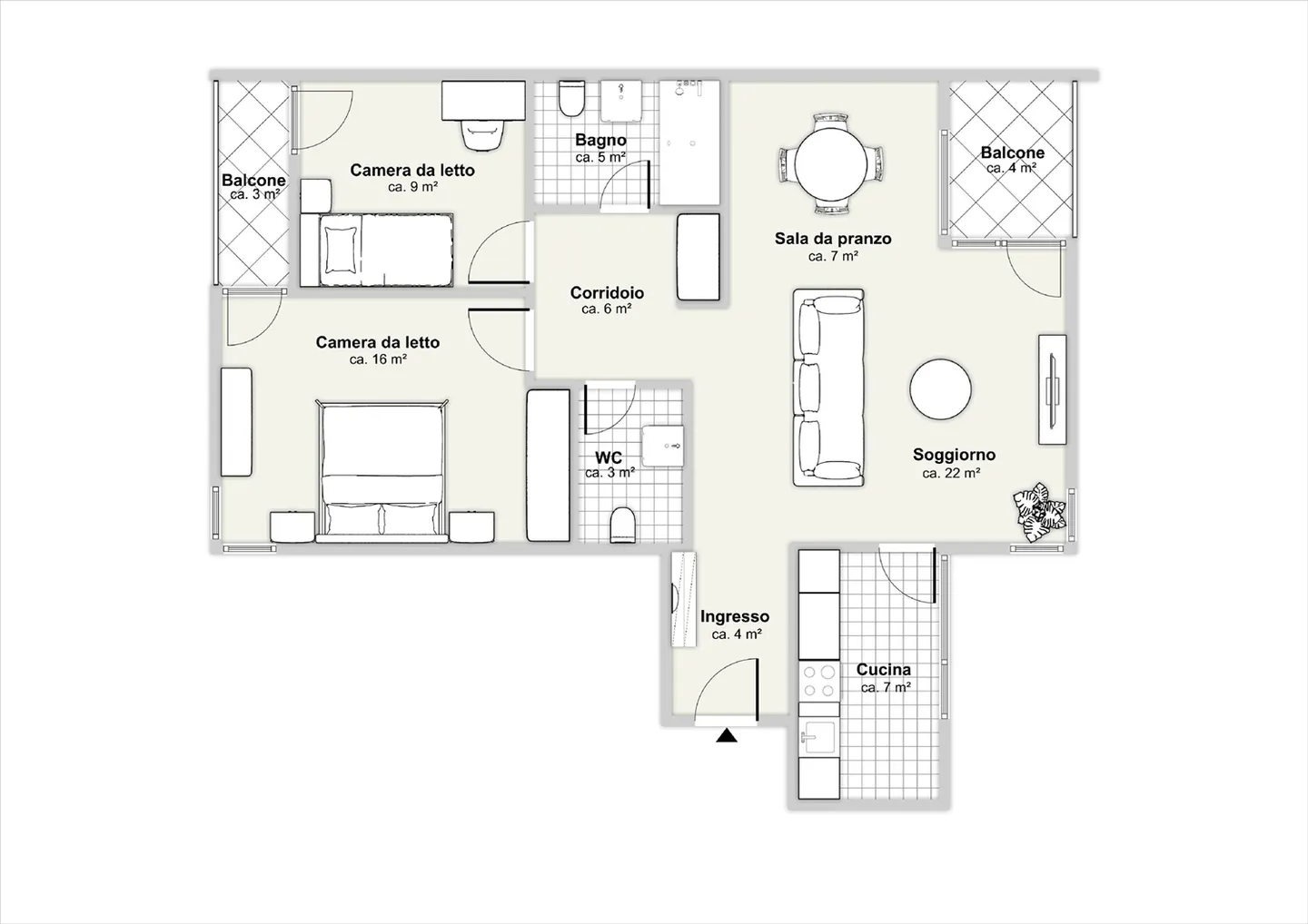 Appartement 3.5 pièces - Photo 9 sur 10