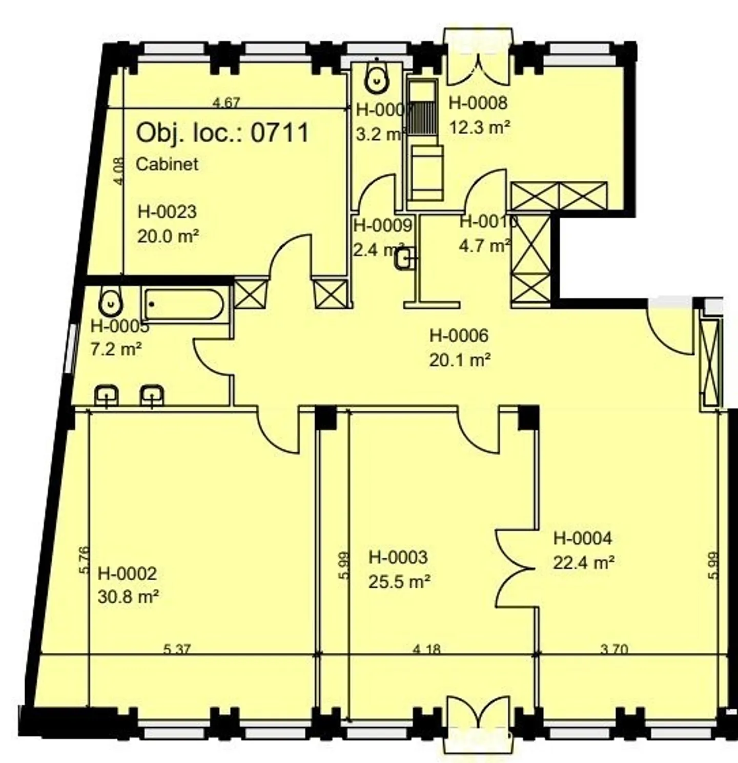 Superficie di vendita di 149m2, ideale per uno studio medico o un ufficio - Foto 5 di 5