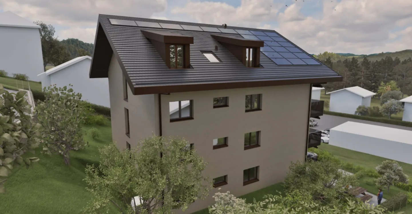 Wunderschöne neue Dachgeschosswohnung mit 4½ im Dachgeschoss mit Balkon und freiem Blick - Foto 9 von 9