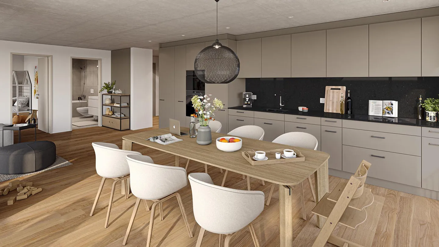 Modernes Apartment in Suhr - Foto 4 von 6