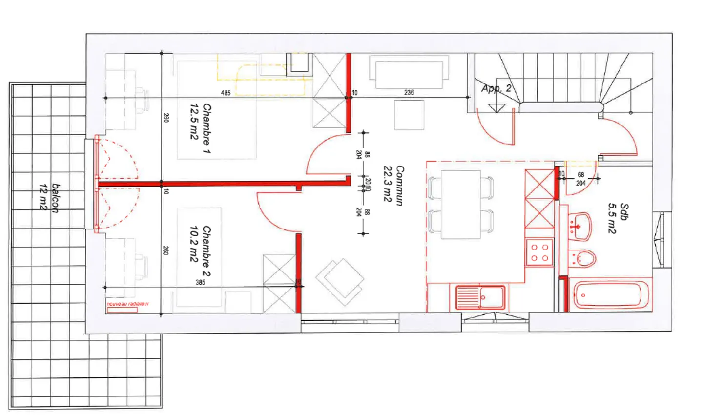 Neue 3,5-Zimmer-Wohnung in einem Wohngebiet - Foto 5 von 6