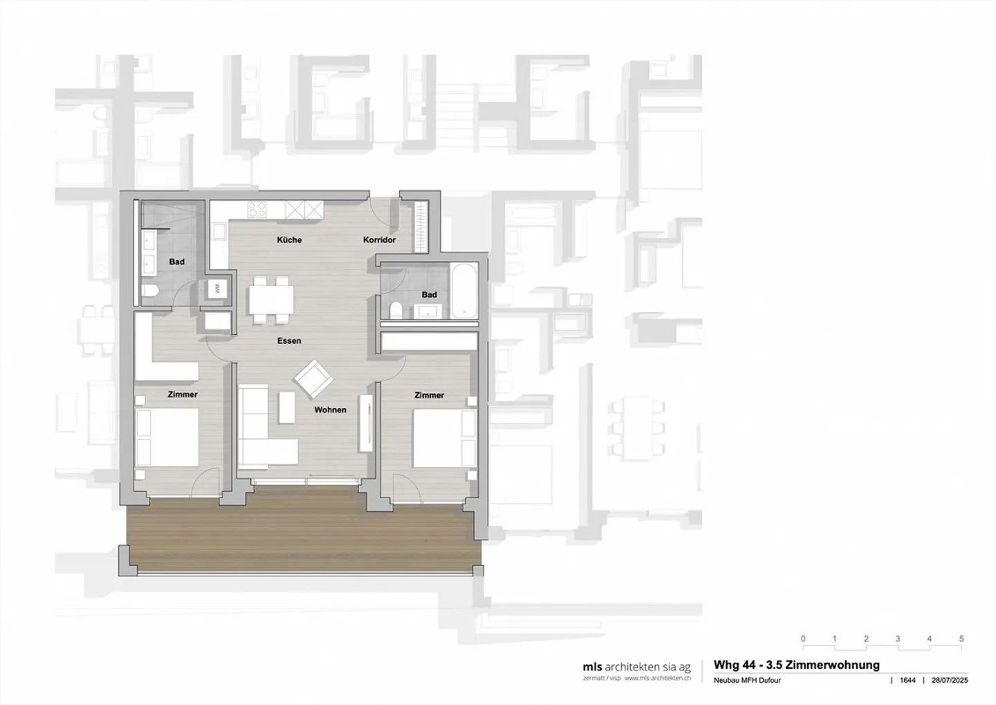 New Building in Dufour | 3.5 Room Apartment | 2nd Floor | Primary Residence - Photo 9 of 9