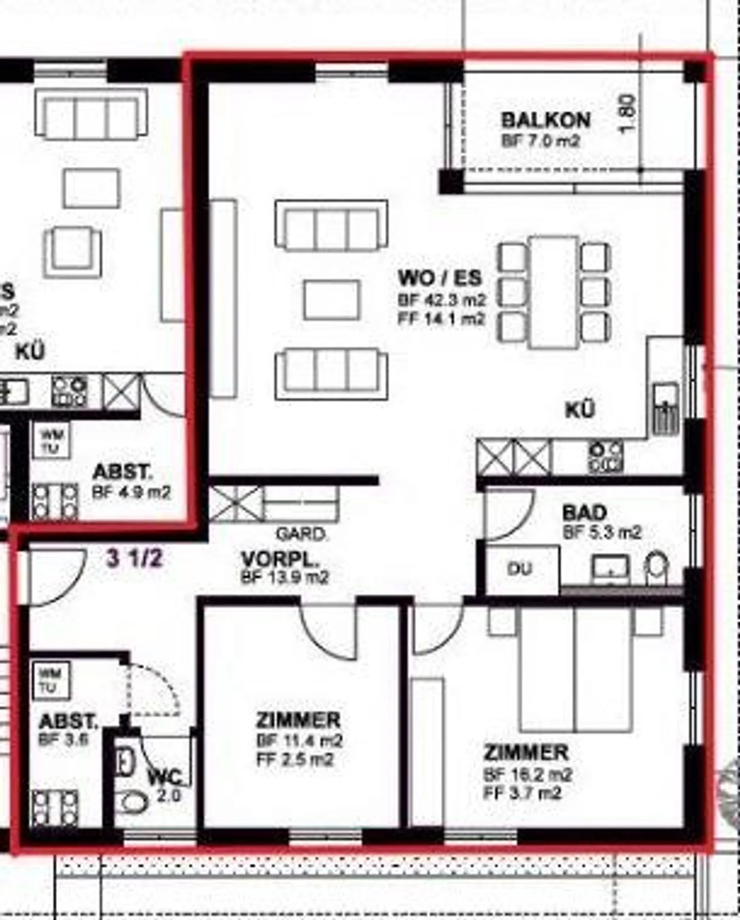 Modernes Apartment in der Natur - Foto 2 von 8
