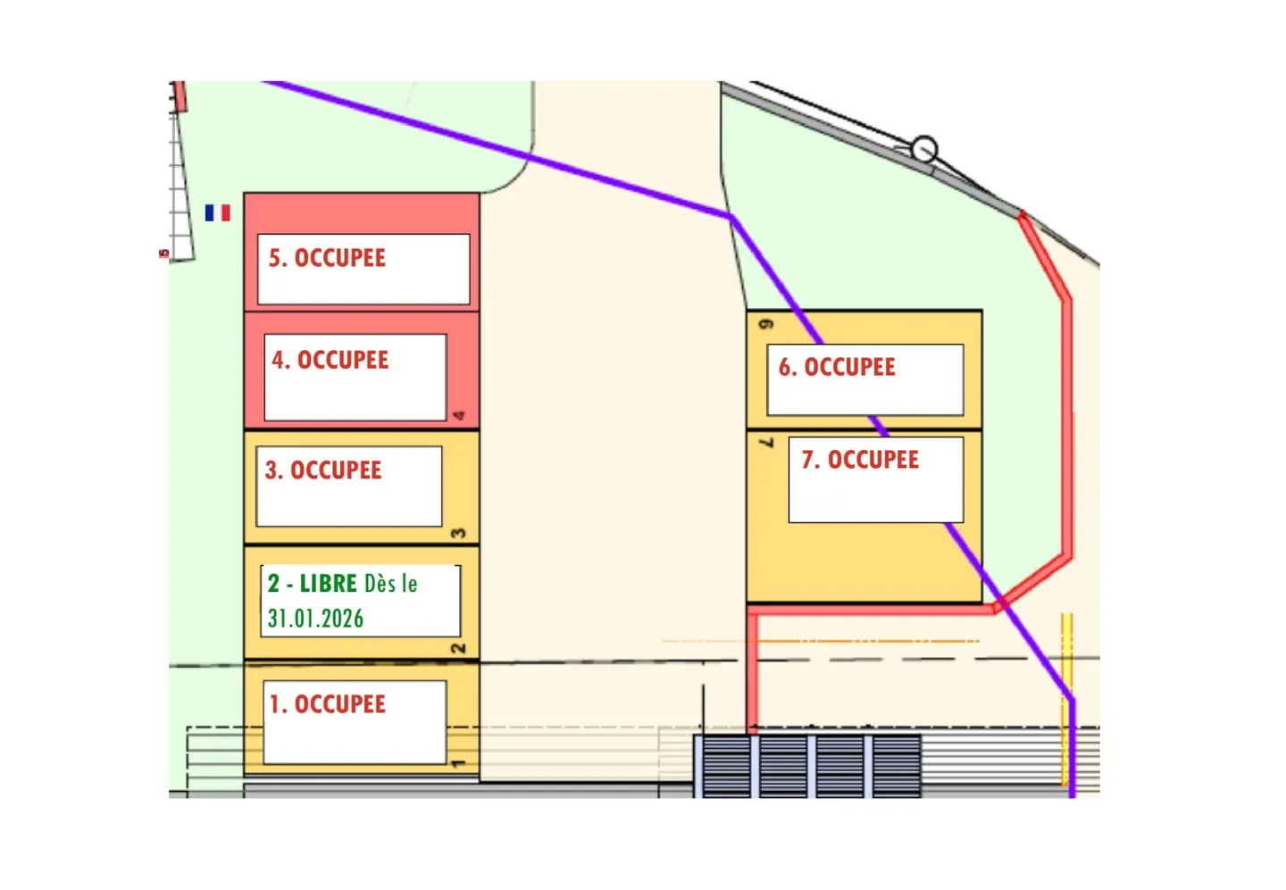 Außenparkplatz in Villars-sur-Ollon - Foto 2 von 2