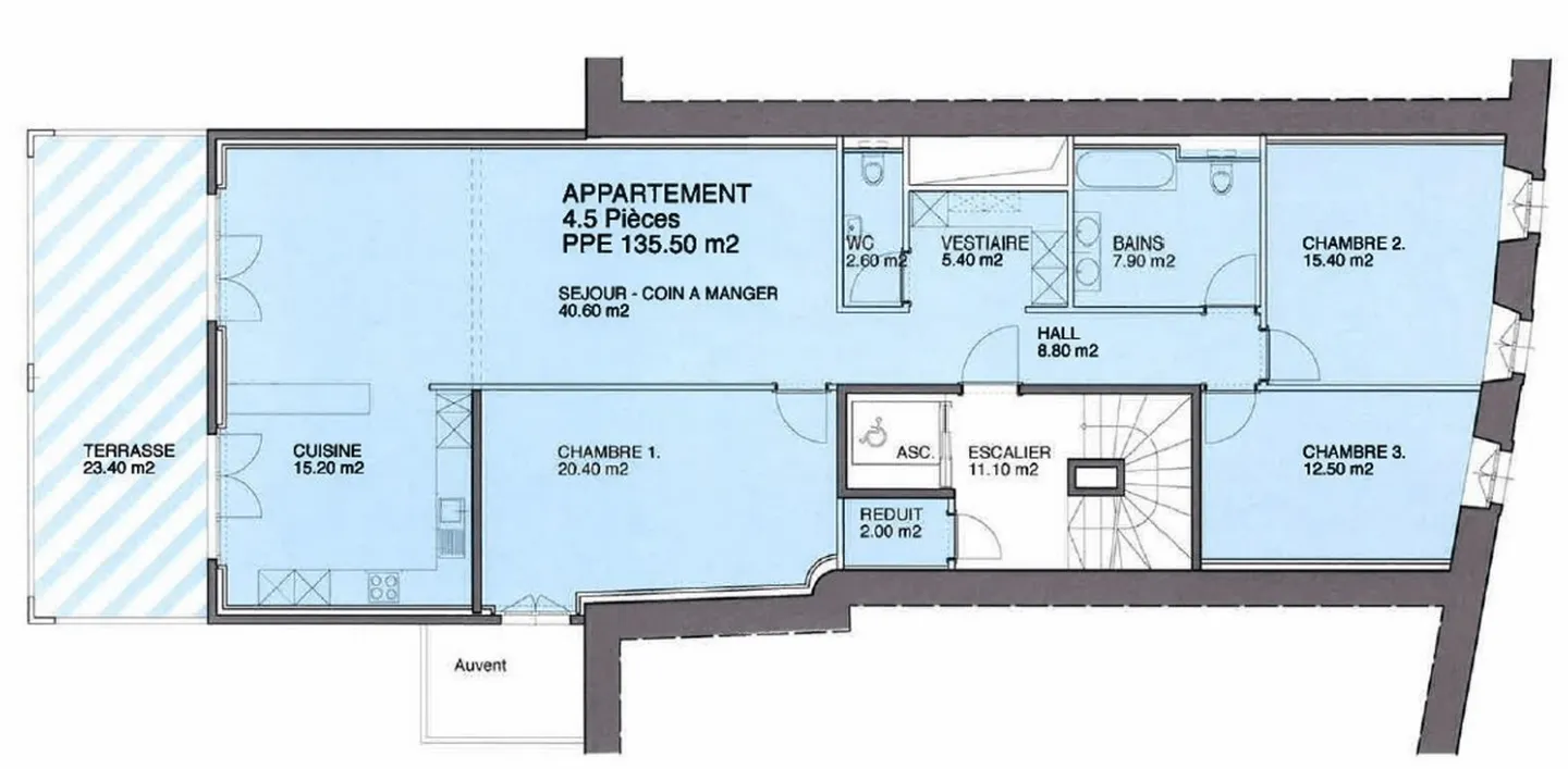 Blonay - Route des Oches 2 - 4,5-Zimmer-Wohnung im 1. Stock - Foto 10 von 13