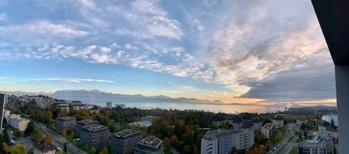 Au centre de Malley ! Rénové avec balcon et splendid vue sur le lac! - Photo 1 sur 4