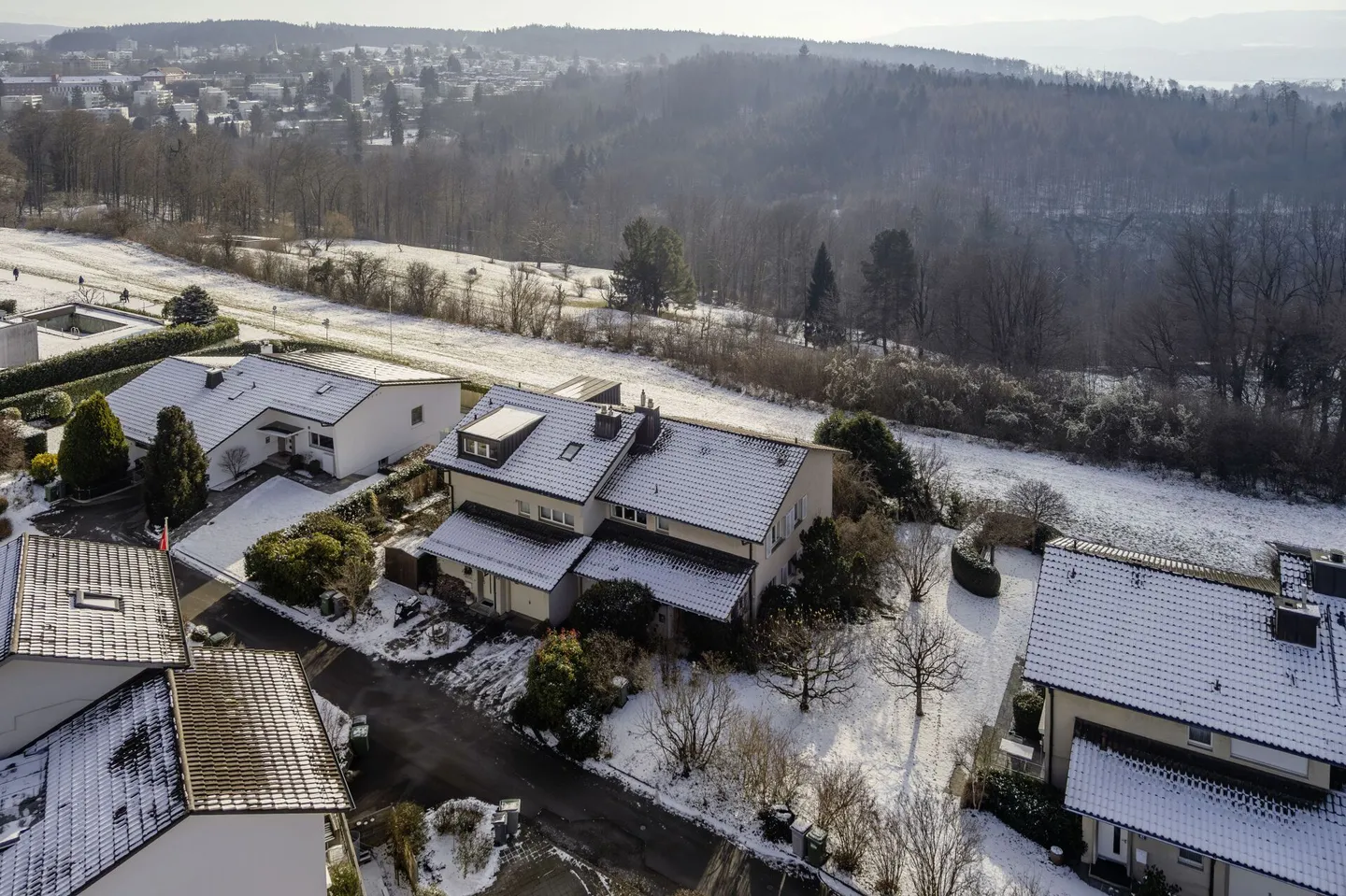 Semi-Detached House with Unobstructed Views of the Alps and Lake Zurich - Photo 12 of 12