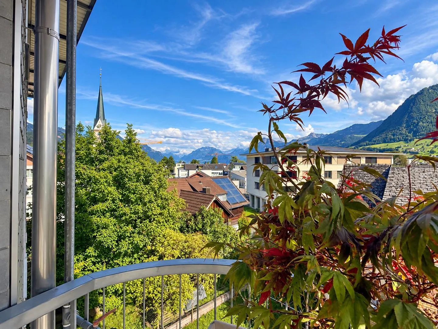 Helles Apartment mit Bergblick - Foto 2 von 7