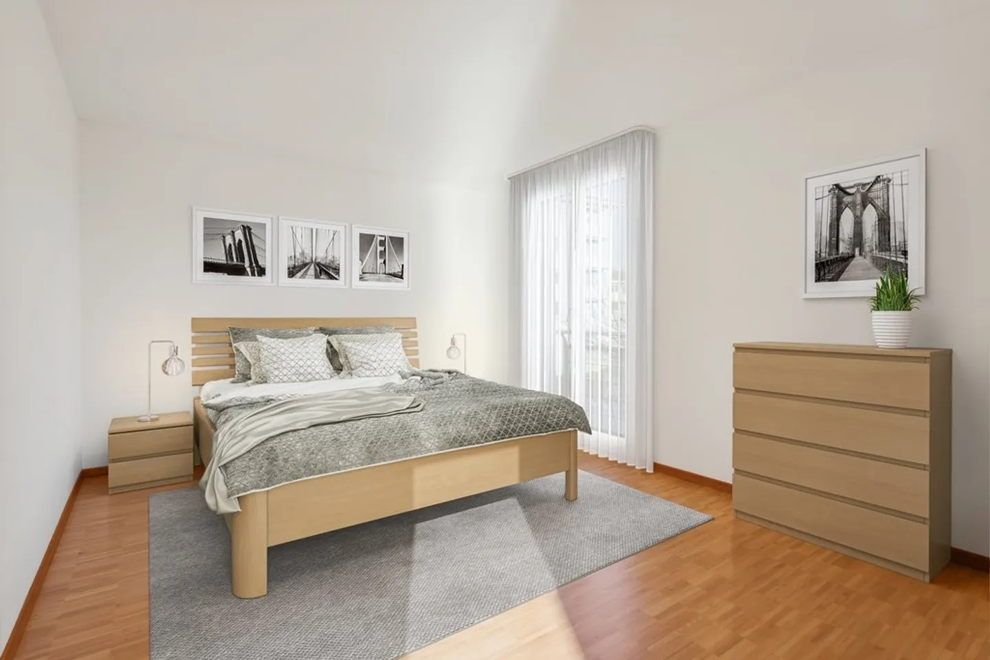 For rent without deposit - Bright accommodation with large balcony - Photo 5 of 10