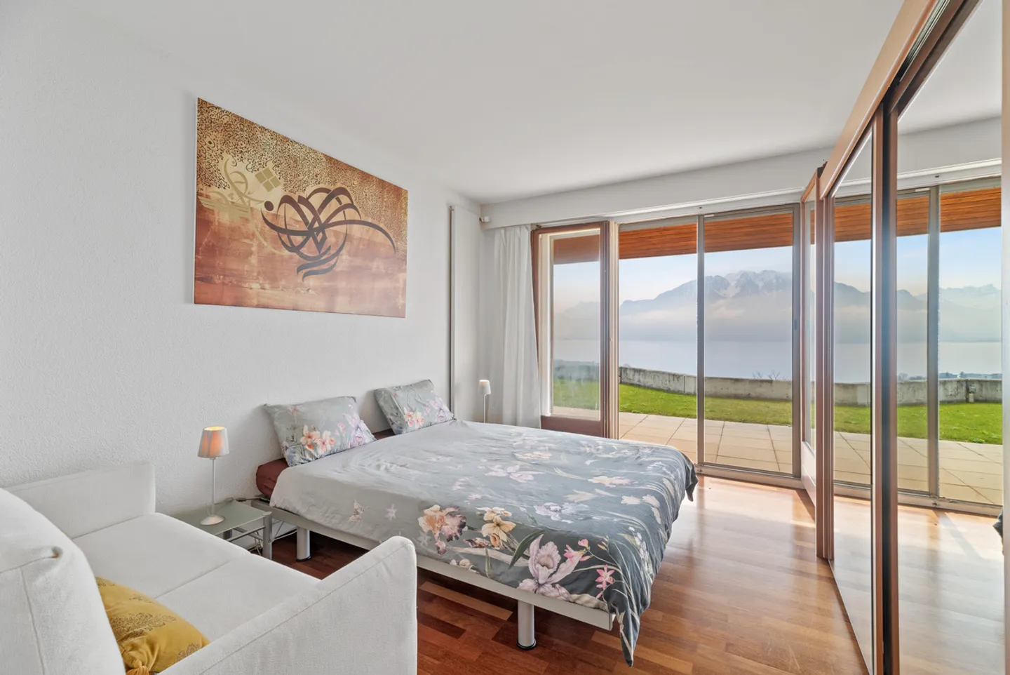 Rare villa d'architecte, vue spectaculaire, vignes à Corseaux - Photo 11 sur 15