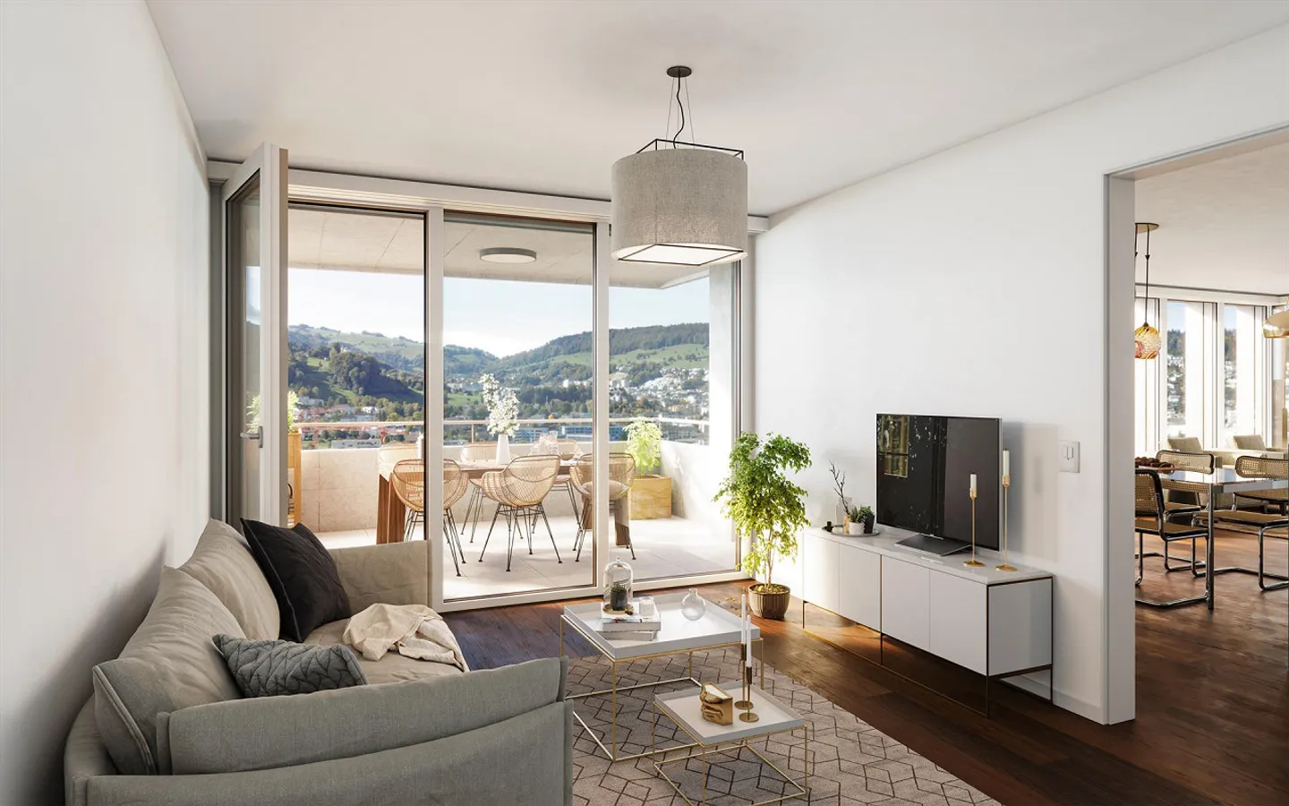 Exklusive Wohnung im PilatusTower - Foto 3 von 7