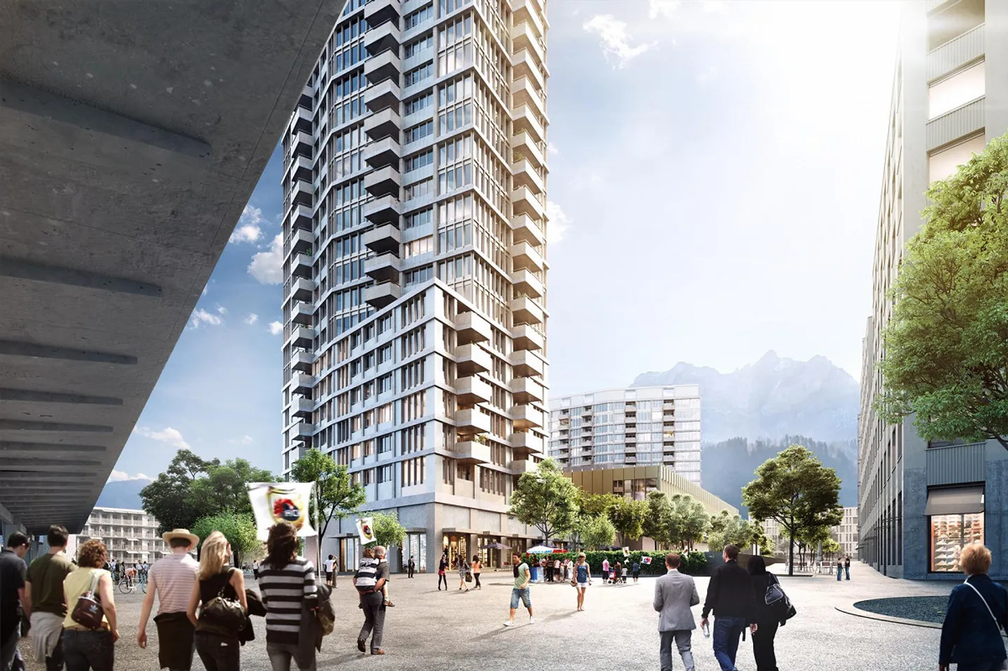 Exklusive Wohnung im PilatusTower - Foto 1 von 7