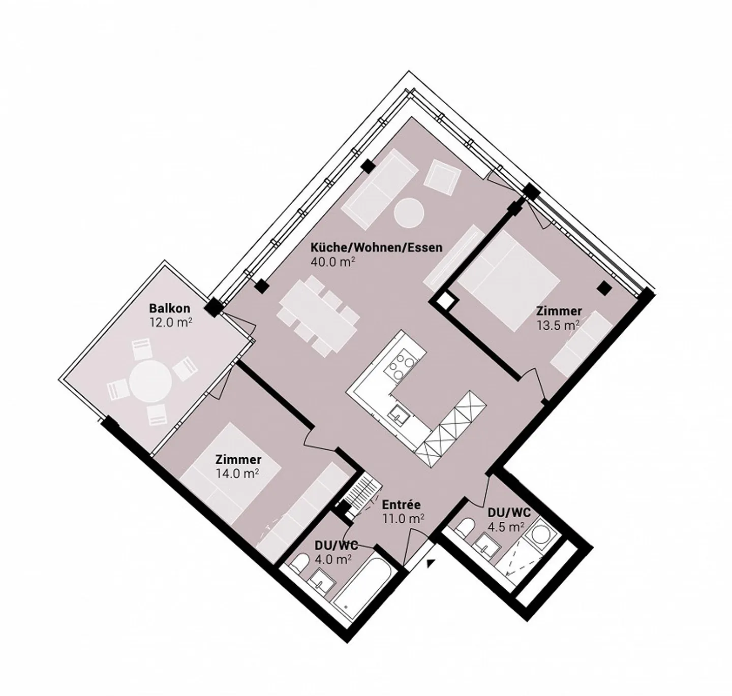 Exklusive Wohnung im PilatusTower - Foto 7 von 7
