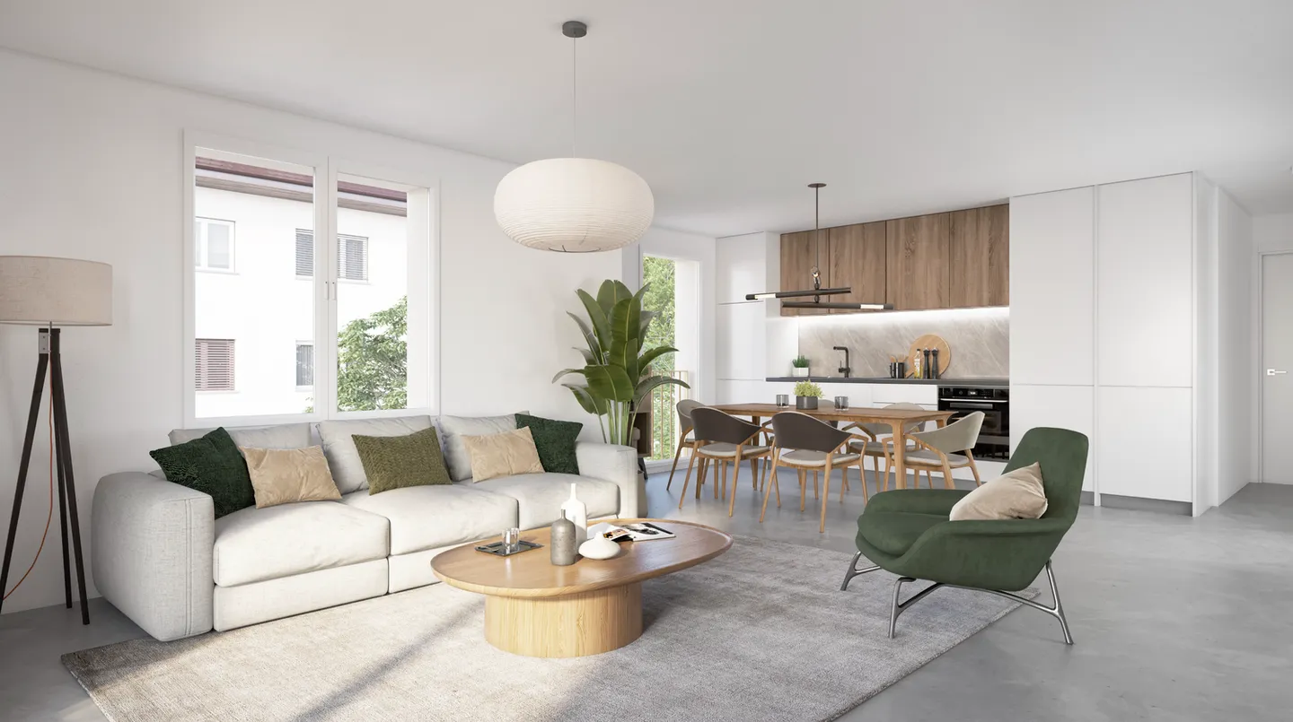 Balcone del Sottobosco: Appartamento di 3,5 stanze con balcone esposto a est - Foto 2 di 9