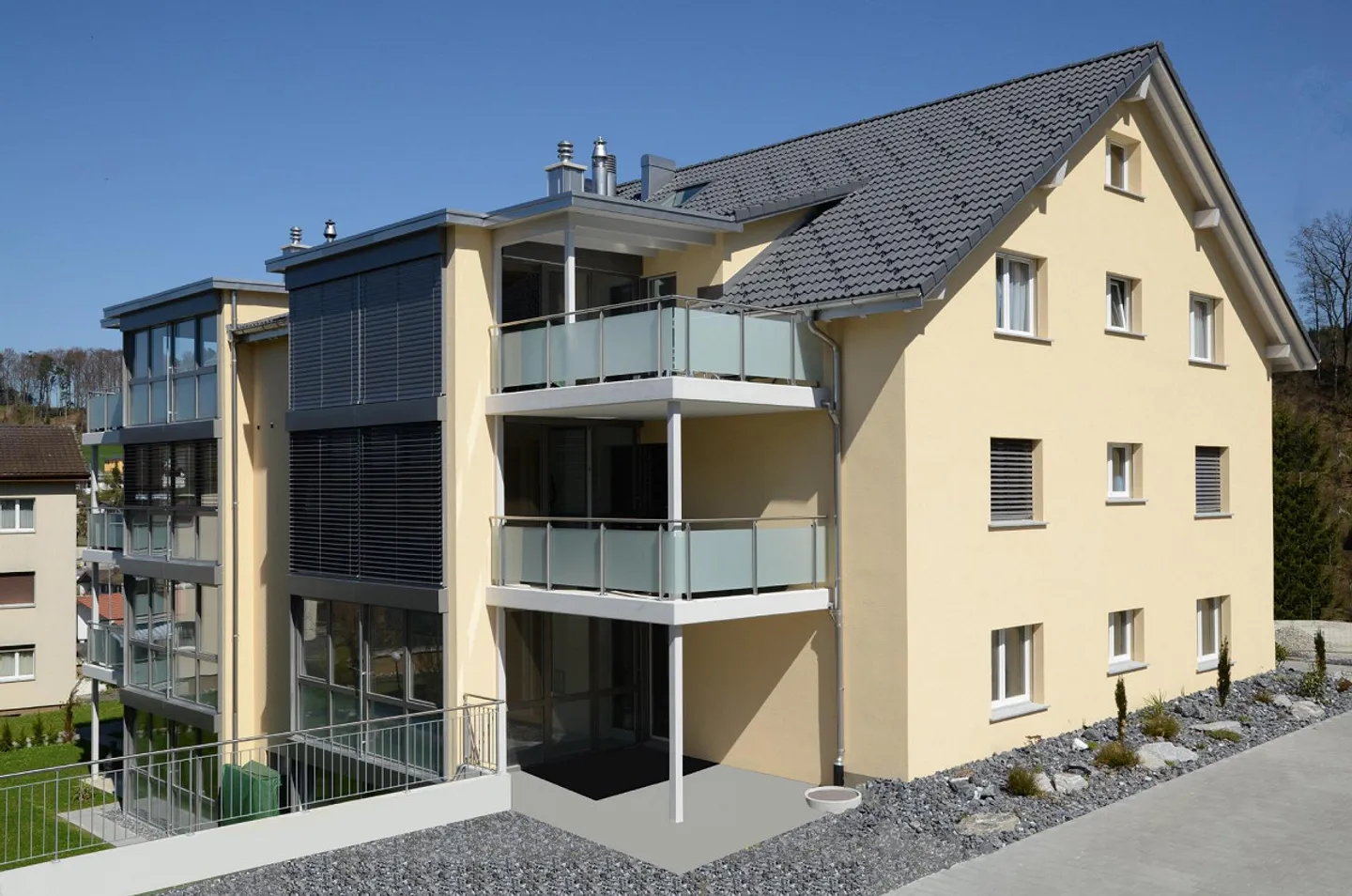 2 attraktive 4.5-ZI-Eigentumswohnungen mit Wintergarten und Balkon - Foto 2 von 12