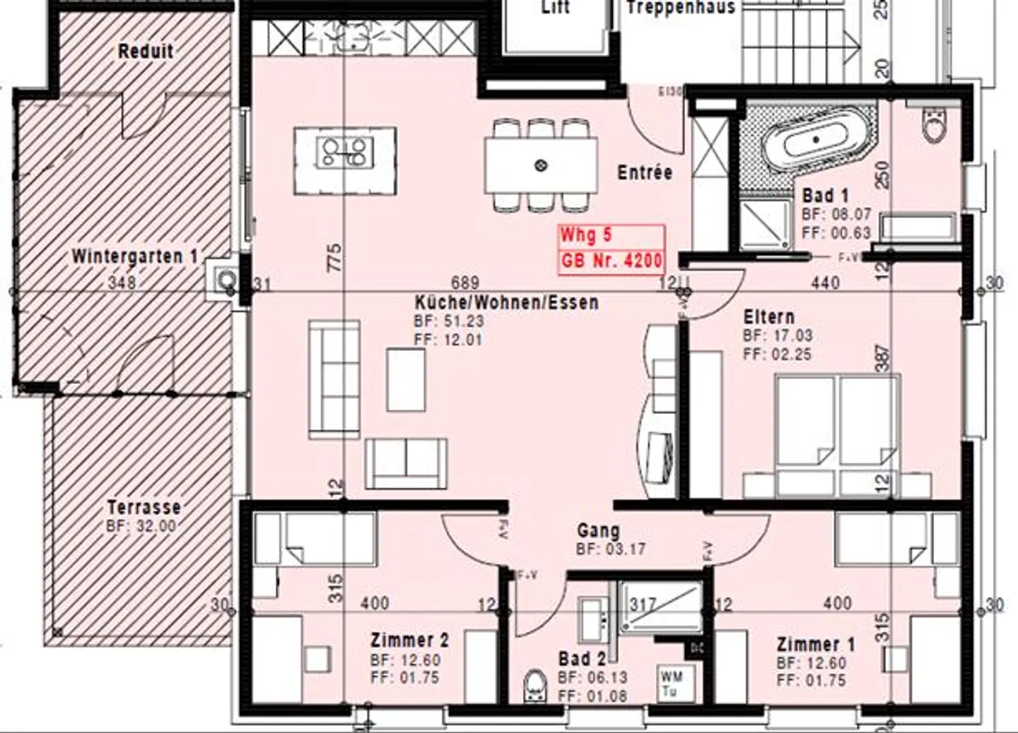 2 attraktive 4.5-ZI-Eigentumswohnungen mit Wintergarten und Balkon - Foto 12 von 12