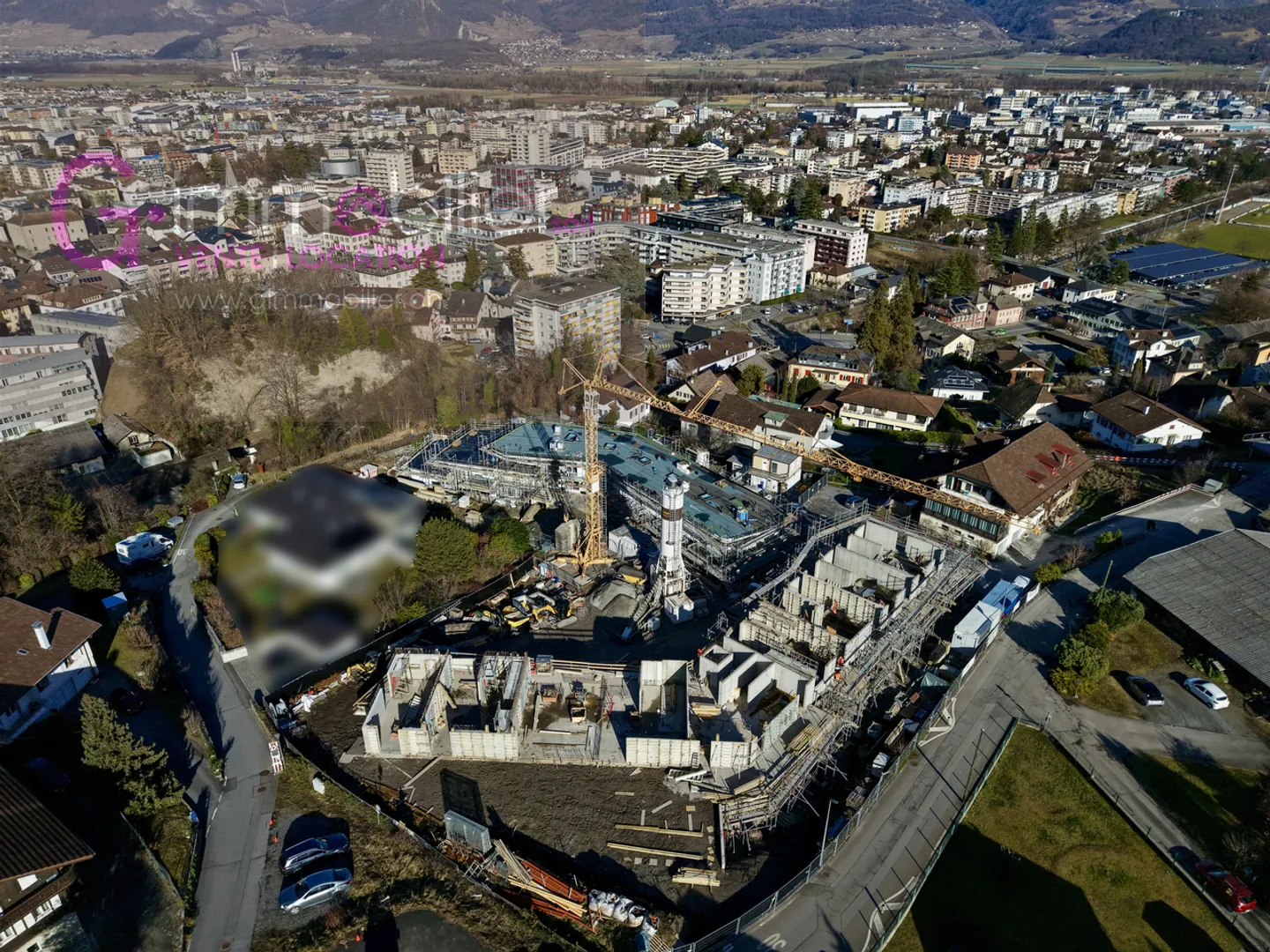 Einzigartiges Projekt in den Höhenlagen von Monthey, in einem Villenviertel - Foto 6 von 8