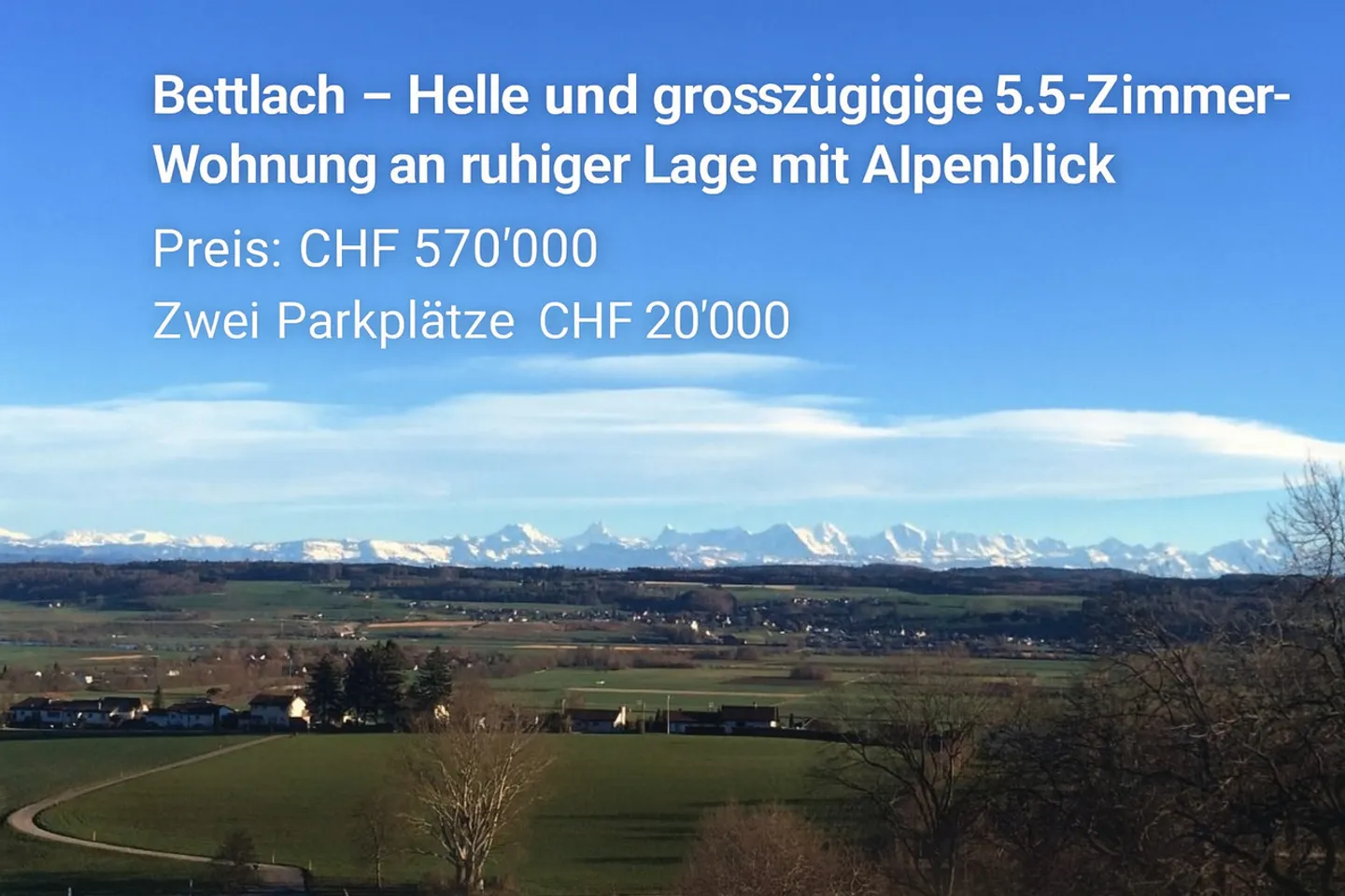 Geräumige Wohnung mit Alpenblick - Foto 1 von 1