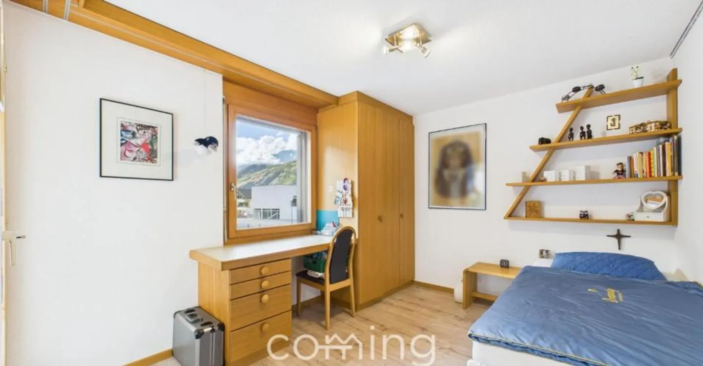 Turtmann - Bright 4.5-Room Apartment with Open Kitchen and Terrace, Available Immediately - Photo 11 of 13