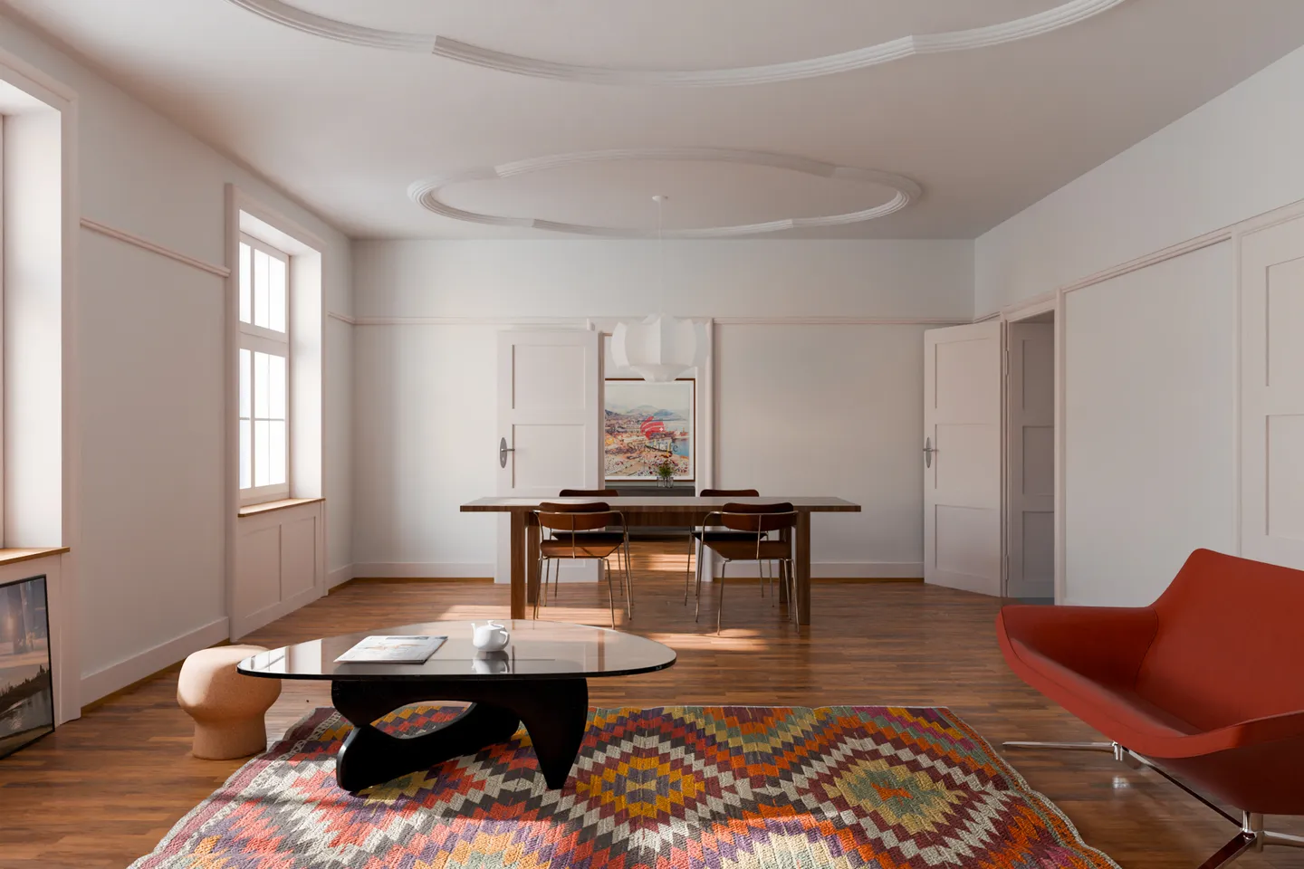 In the Quaderhof: Dreamlike 3.5-Room City Apartment! - Photo 1 of 12