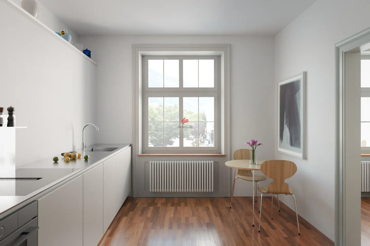 In the Quaderhof: Dreamlike 3.5-Room City Apartment! - Photo 7 of 12