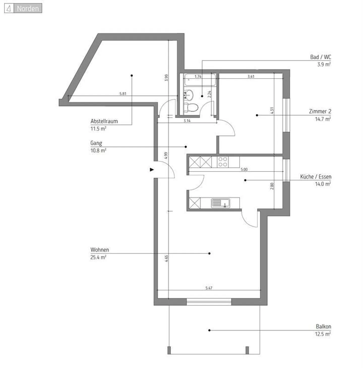 Appartamento 2.5 locali - Foto 5 di 5