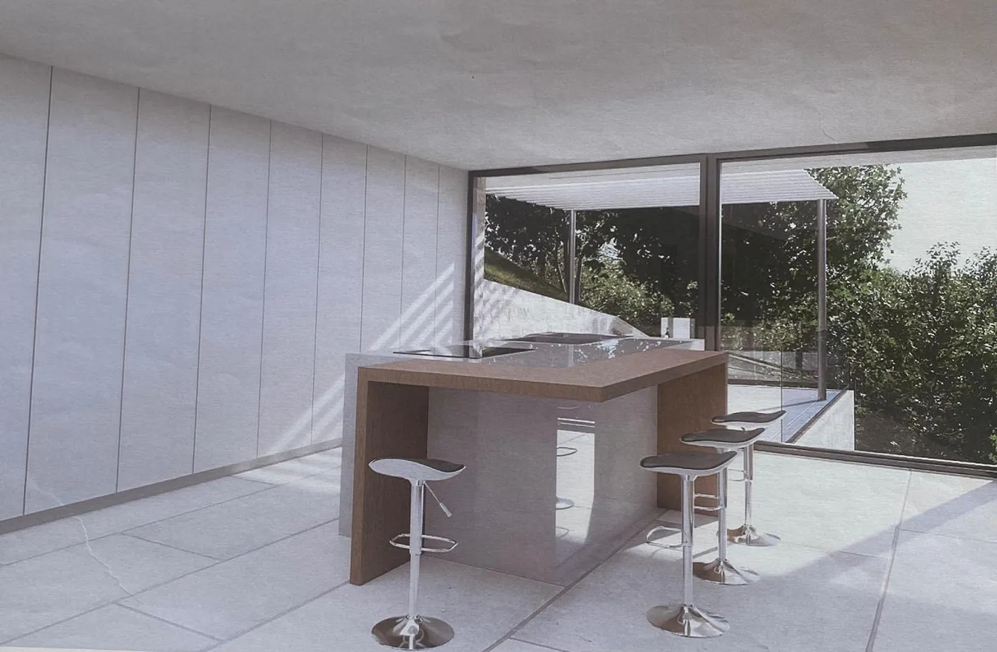 GRUNDSTÜCK MIT SEEBLICK UND PROJEKT FÜR EINE VILLA IN NEGGIO - Foto 7 von 8