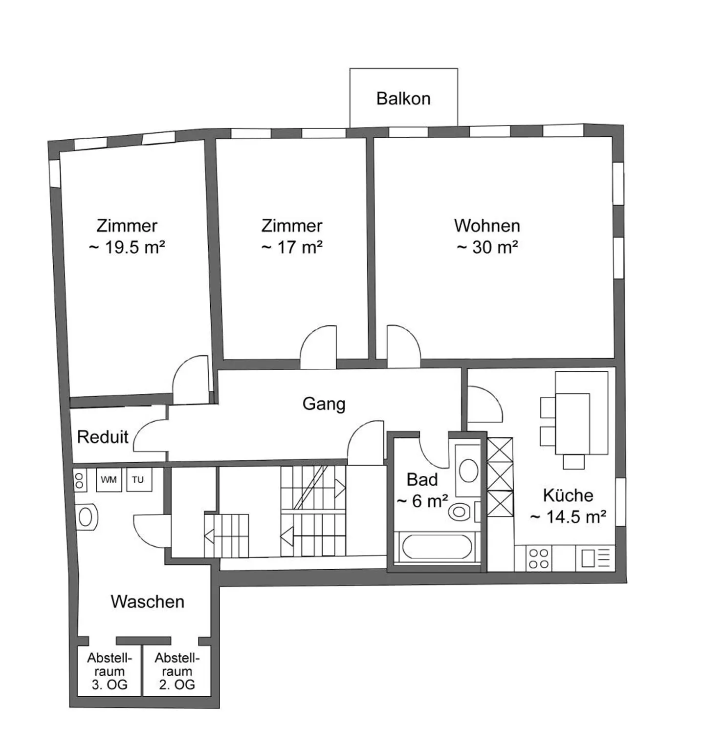 Ampio appartamento nel centro storico con balcone - Foto 7 di 8