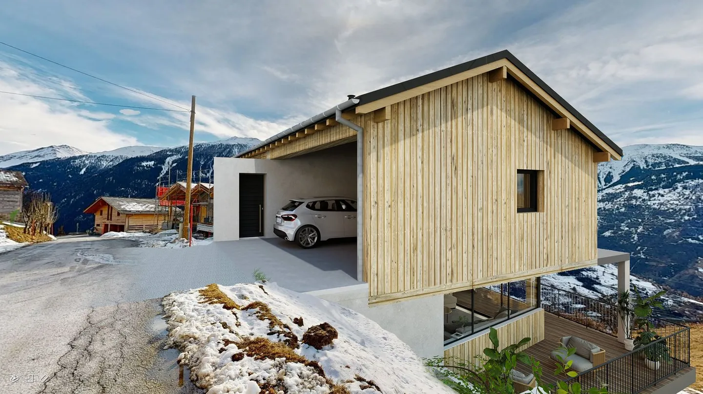 Appartamento di alta qualità con vista panoramica mozzafiato, St-Martin, Val d'Hérens - Foto 13 di 17