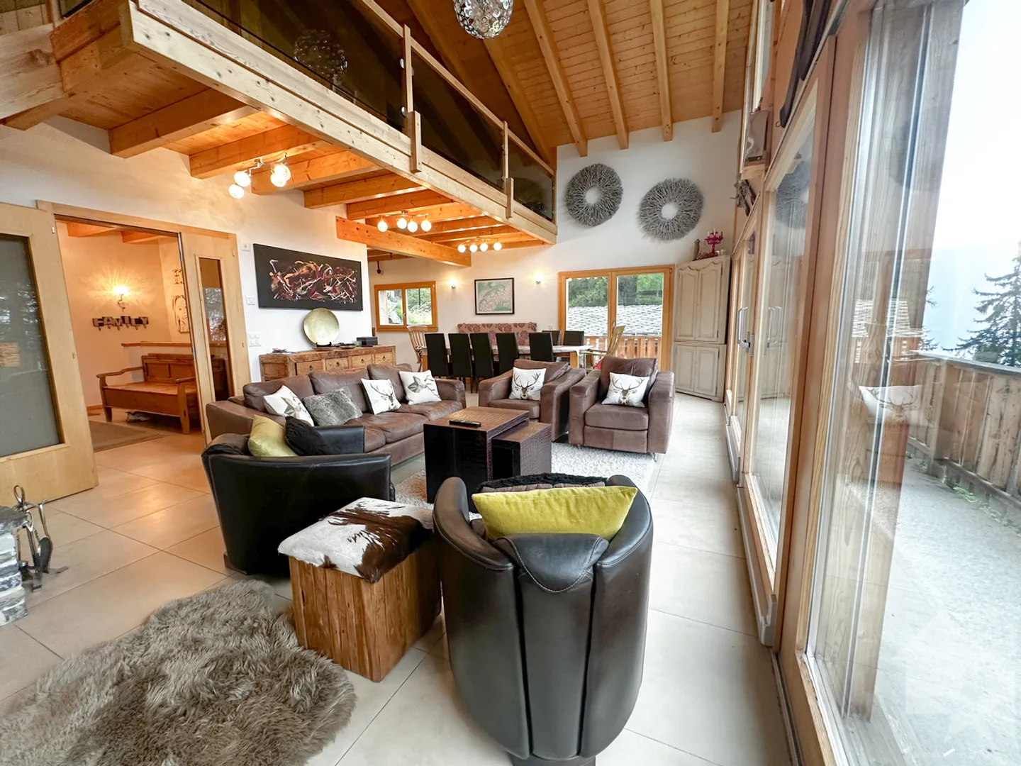«Magnifique chalet de standing au cœur de la Tzoumaz» - Photo 3 sur 16