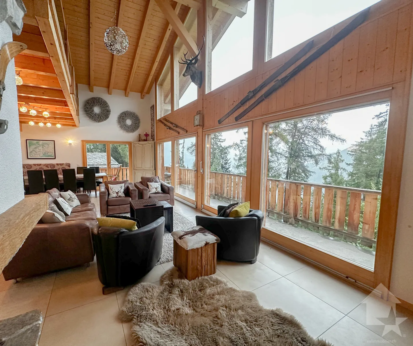«Magnifique chalet de standing au cœur de la Tzoumaz» - Photo 4 sur 16