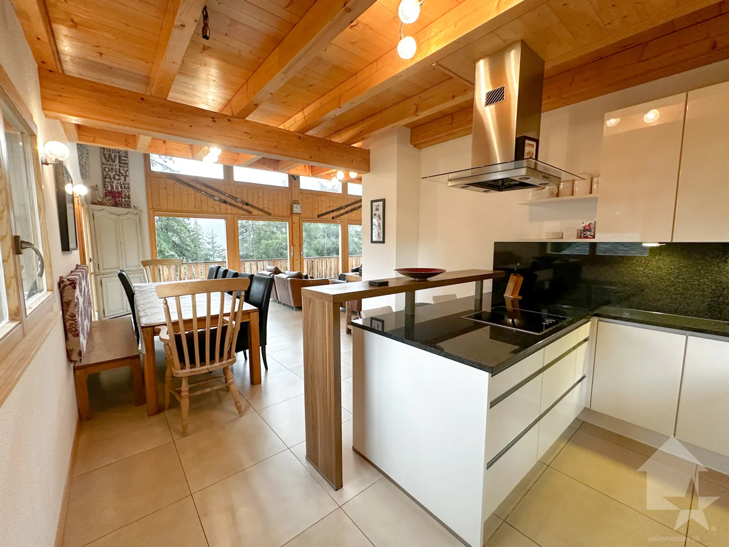 «Magnifique chalet de standing au cœur de la Tzoumaz» - Photo 5 sur 16
