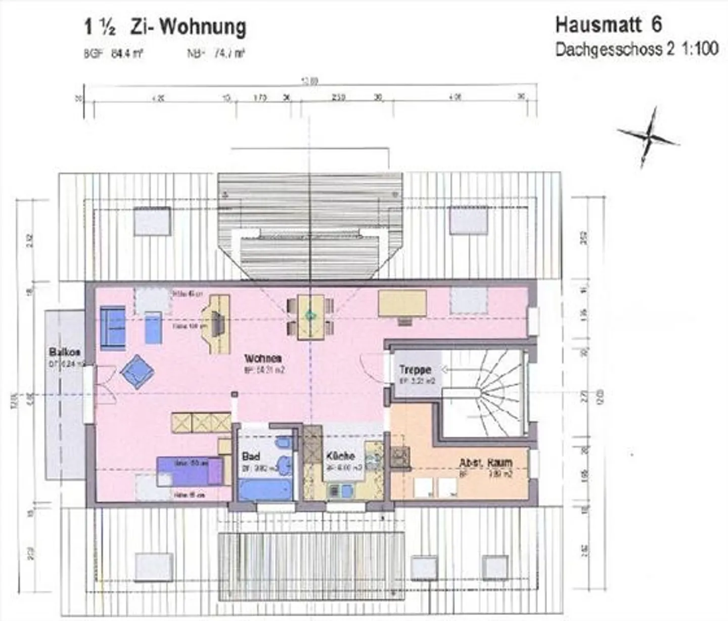 Loft above the rooftops of Immensee - Photo 2 of 7